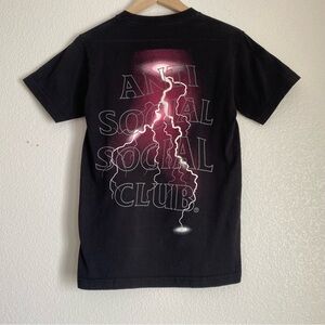 Anti Social Social Club Twisted Twister Lightning 3M front and back printed